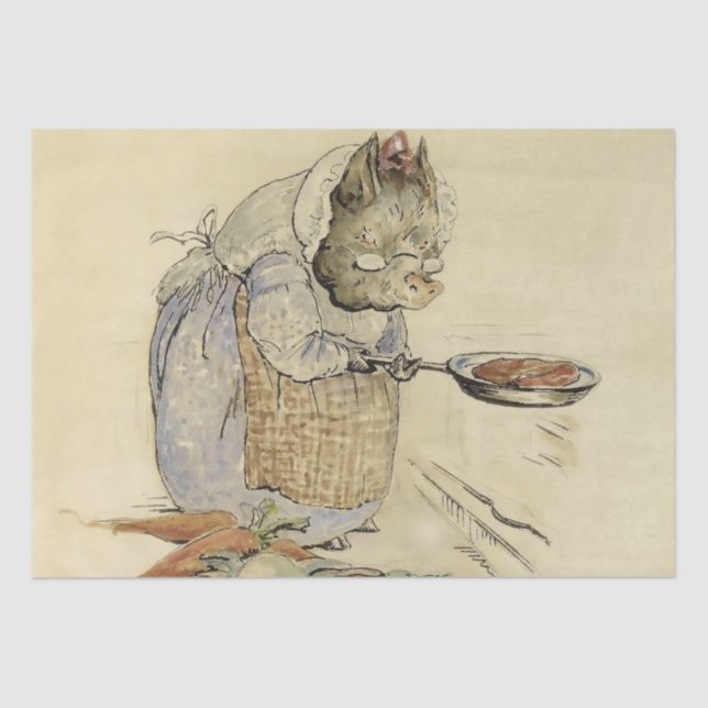 Papier Mousseline Ce cochon avait de la viande par Beatrix Potter (Recto)