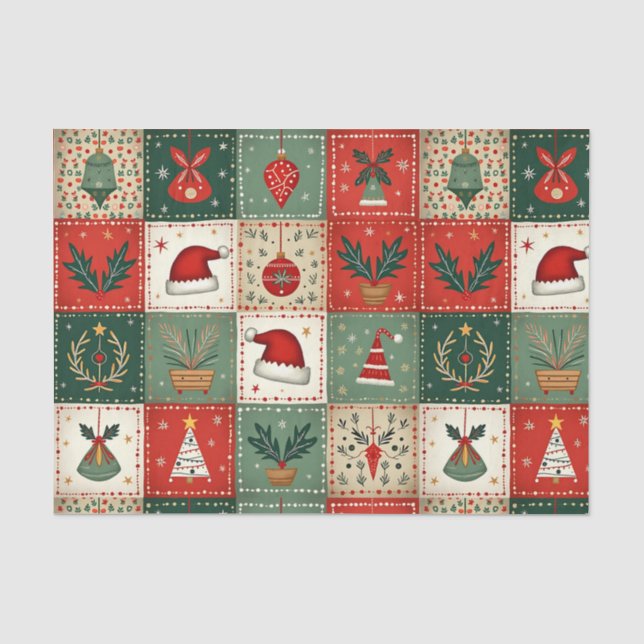 Papier Mousseline Ceinture de Noël (Recto)