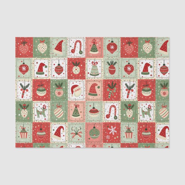 Papier Mousseline Ceinture de Noël (Recto)