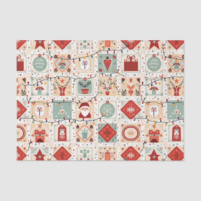 Papier Mousseline Ceinture de Noël (Recto)