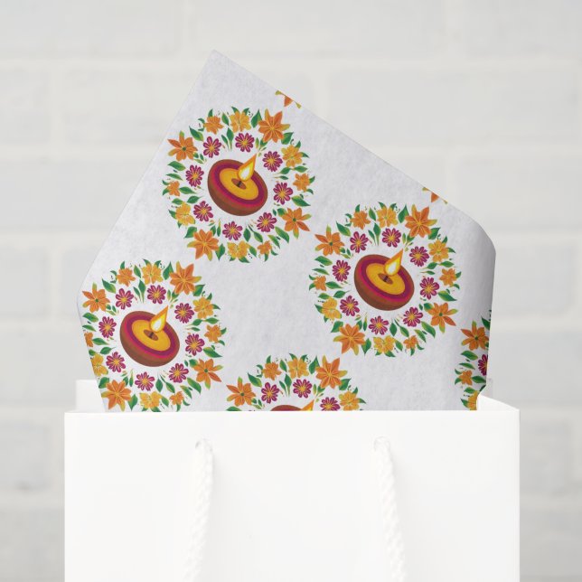 Papier Mousseline Célébration de l'Asie du Sud (Sac cadeau)