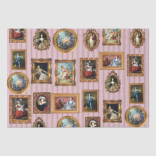 Papier Mousseline Célèbre Rococo Art Découpage Antique encadrée