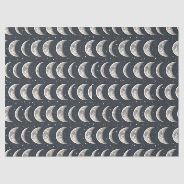 Papier Mousseline Celestial Moon Phase (2) (Recto)