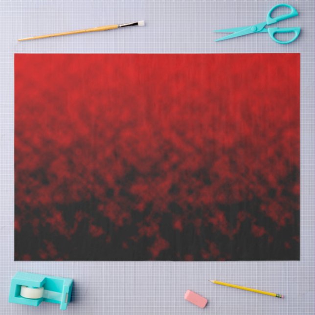 Papier Mousseline Cendres Rouges Silence (Artisanat)