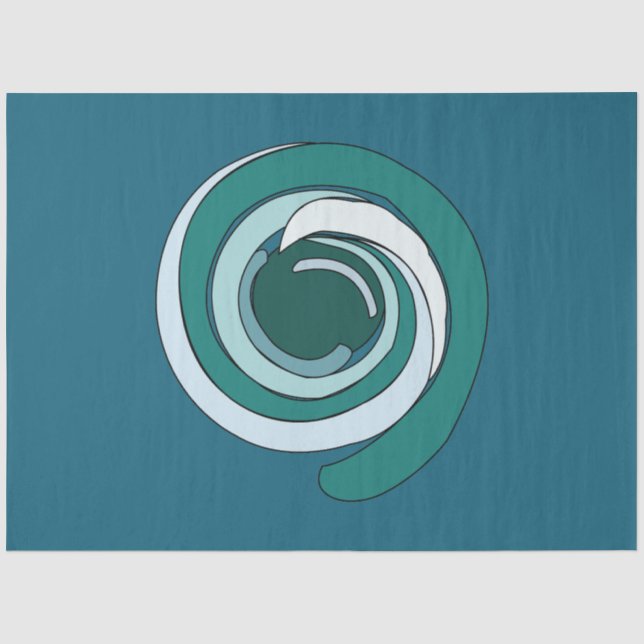 Papier Mousseline Cercle géométrique moderne (Recto)