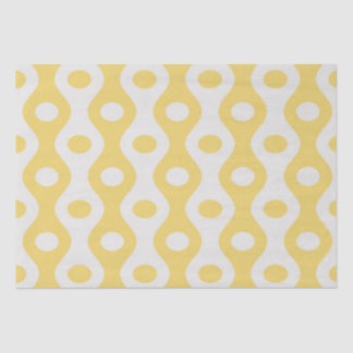 Papier Mousseline Cercle jaune et Motif des yeux