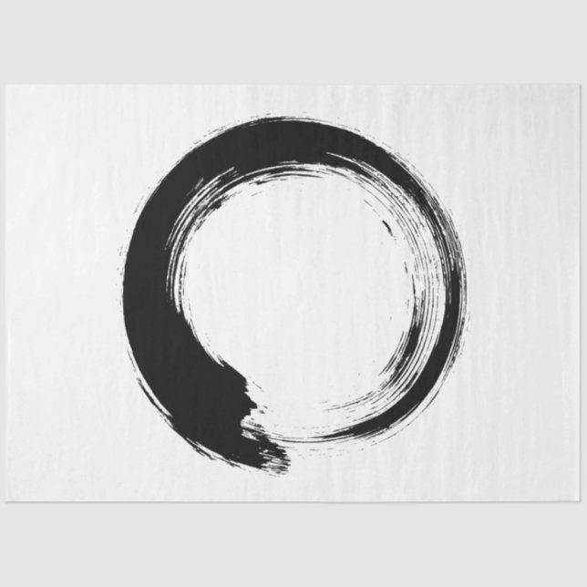 Papier Mousseline Cercle Zen Enso (Recto)