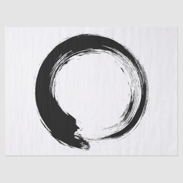 Papier Mousseline Cercle Zen Enso (Recto)