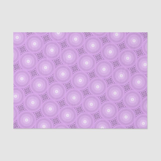 Papier Mousseline Cercles Lilac motif (Recto)