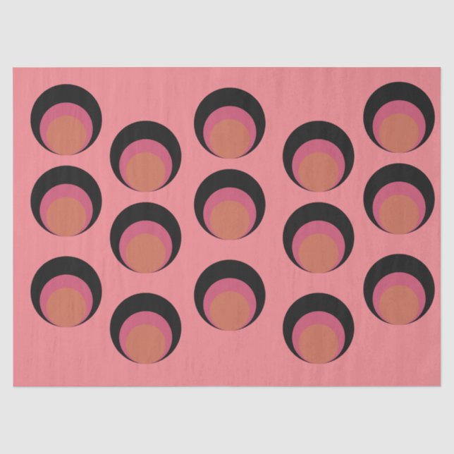 Papier Mousseline Cercles mods (Recto)