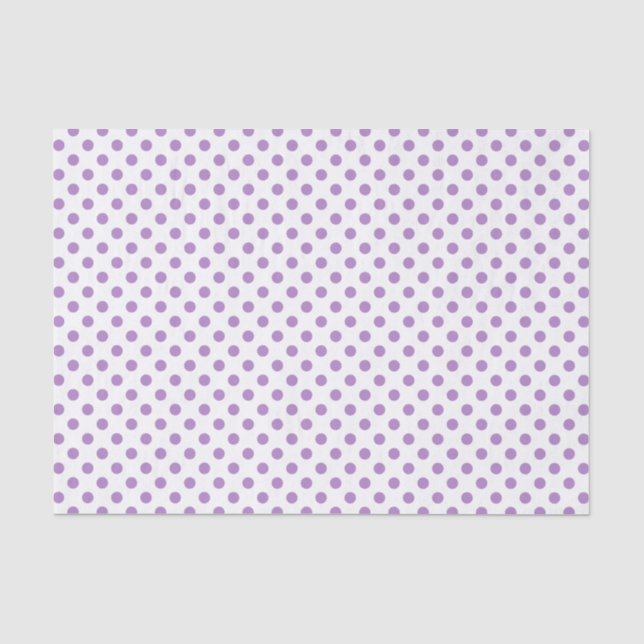 Papier Mousseline Cercles Pois violet de chardon (Recto)