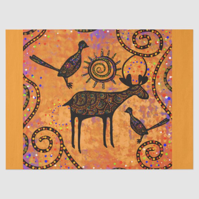 PAPIER MOUSSELINE CERF (Recto)
