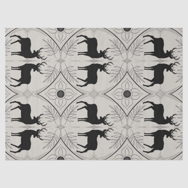 Papier Mousseline Cerf vintage 2 (Recto)