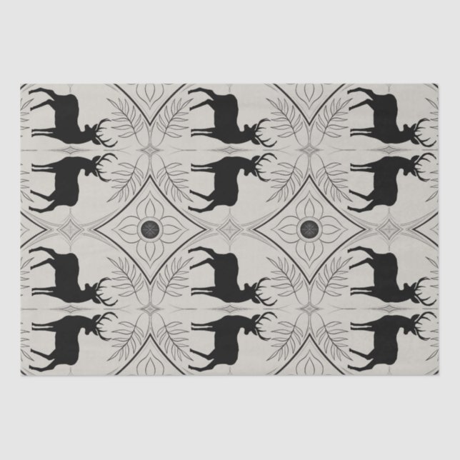 Papier Mousseline Cerf vintage 2 (Recto)