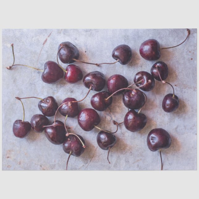 Papier Mousseline Cerises (Recto)