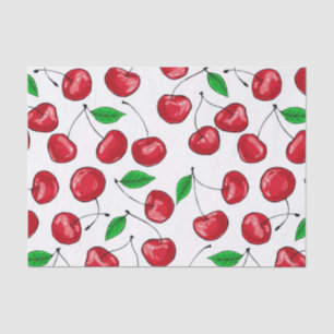 Papier Mousseline Cerises
