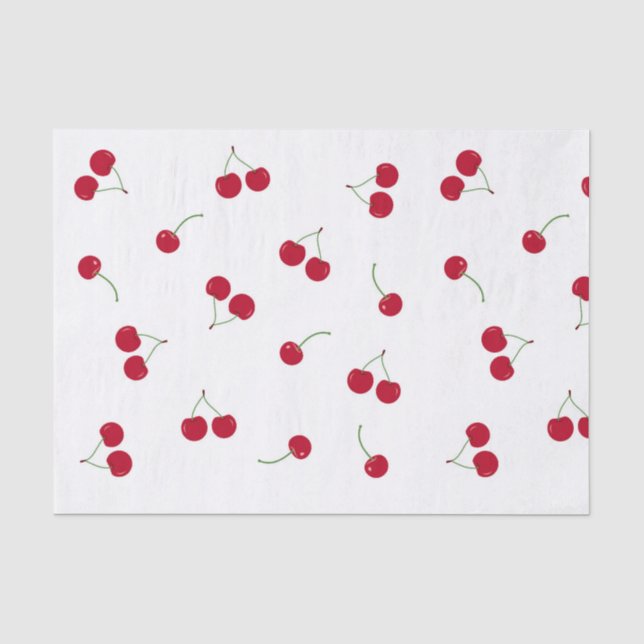 Papier Mousseline Cerises Cerises (Recto)