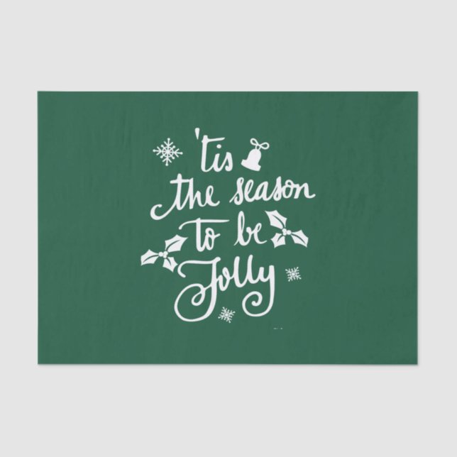 Papier Mousseline c'est la saison pour être joyeux (Recto)