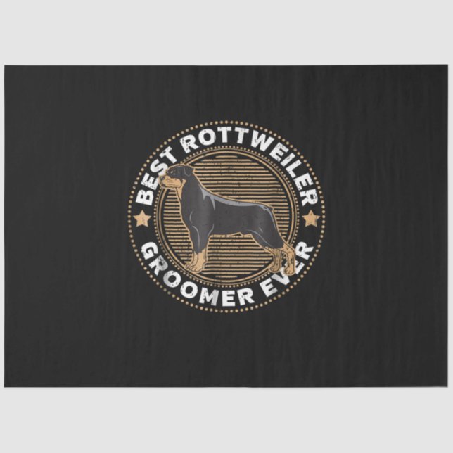Papier Mousseline C'est mon meilleur rottweiler (Recto)