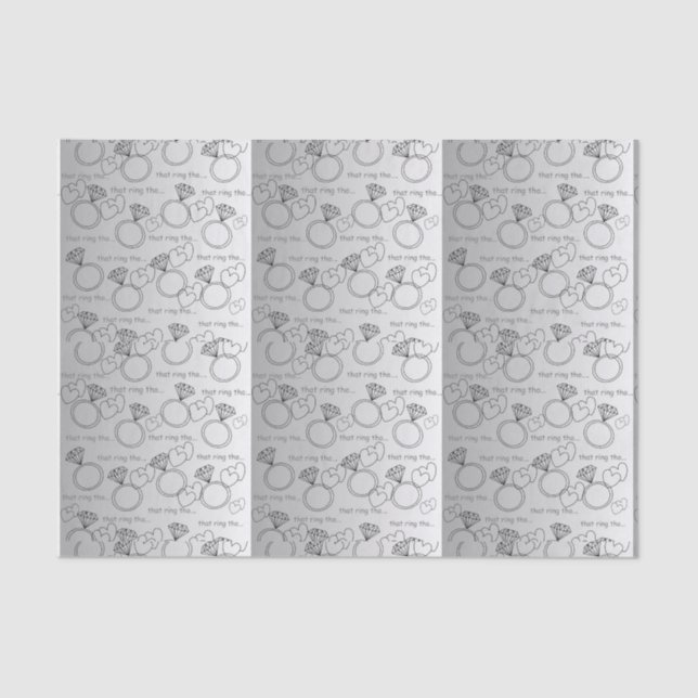 Papier Mousseline CET ANNEAU AUSSI.......Papier de soie (Recto)