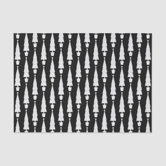 Papier Mousseline Chalet Noël Arbre Vacances (Recto)