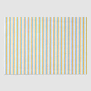 Papier Mousseline Chaleureux Jaune et Bleu Ciel