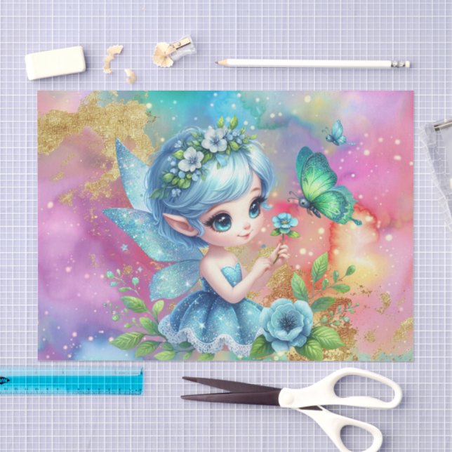 Papier Mousseline Chambre de filles mignonnes découpage de fée (Artisanat)
