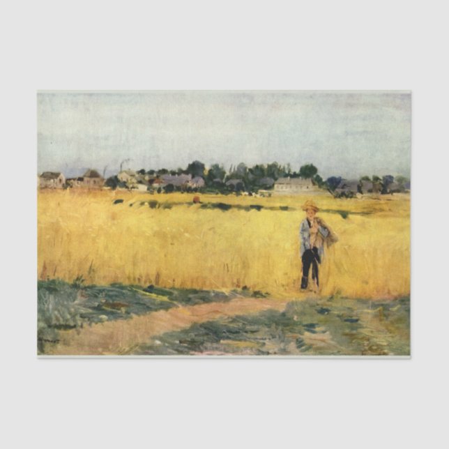 Papier Mousseline Champ de céréales (par Berthe Morisot) (Recto)