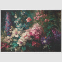 Champ de fleurs Découpage et papier artisanal