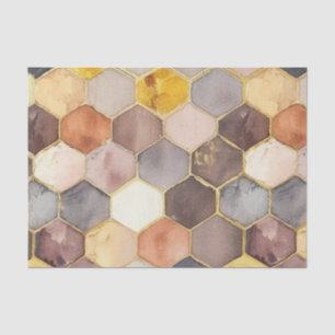 Papier Mousseline Champagne Blush au peigne de miel de Glam Abstrait