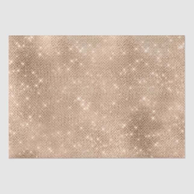 Papier Mousseline Champagne Glitz (Recto)