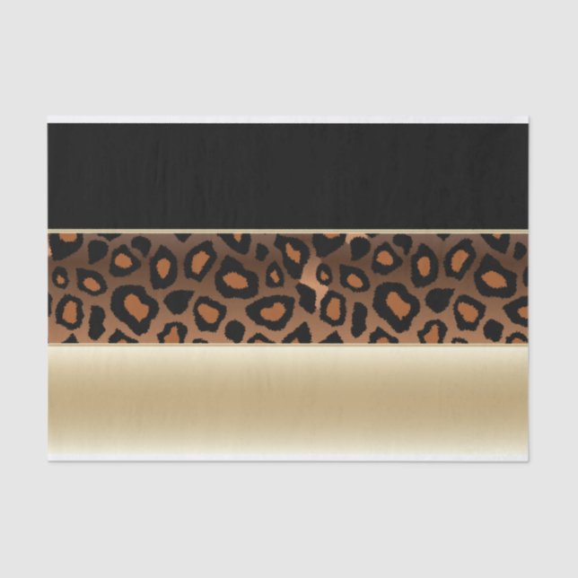 Papier Mousseline Champagne, noir et copie de Jaguar (Recto)