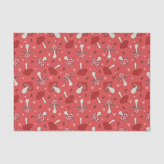 Papier Mousseline Champignons (Recto)
