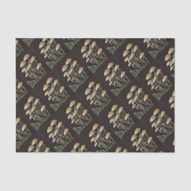 Papier Mousseline Champignons (Recto)