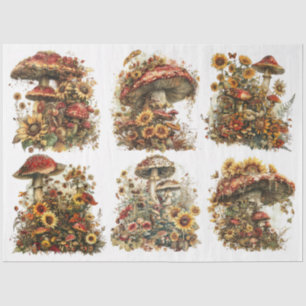 Papier Mousseline Champignons magiques