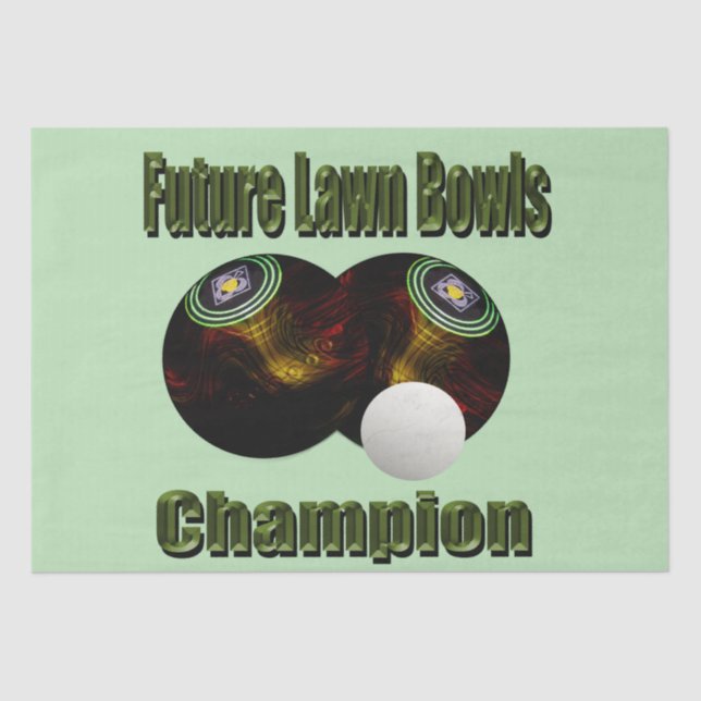 Papier Mousseline Champion du Futur Bowls de pelouse, (Recto)