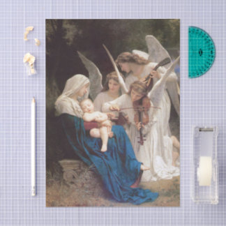 Papier Mousseline Chant des Anges (1881) par Bouguereau