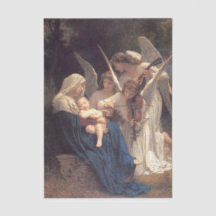 Papier Mousseline Chant des Anges par William Bouguereau