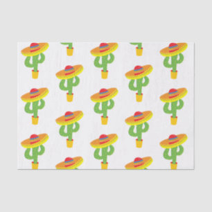 Papier Mousseline Chapeau de Cinco De Mayo Cactus Fête Mexicaine