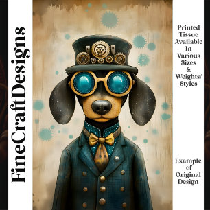 Papier Mousseline Chapeau de tenue de chien mignonne teckel Lunettes