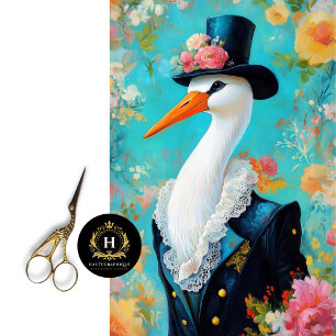Papier Mousseline Chapeau haut de forme élégant et fantaisiste de la