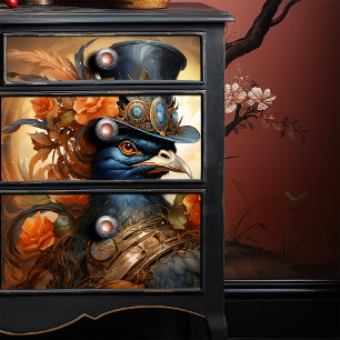 Papier Mousseline Chapeau supérieur victorien à vapeur anthropomorph