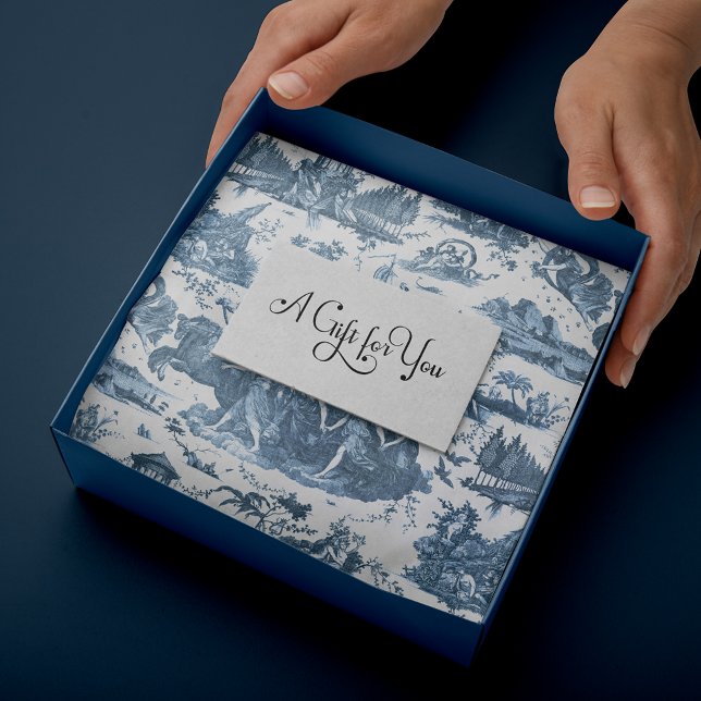 Papier Mousseline Chariot français vintage de l'aube Toile de Jouy-B (Créateur téléchargé)