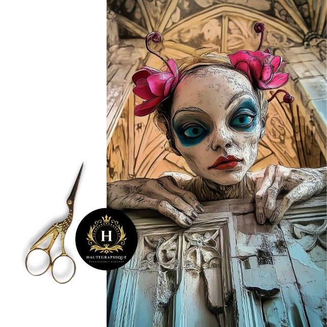 Papier Mousseline Charmant Gothique Gargoyle Découpage (Créateur téléchargé)