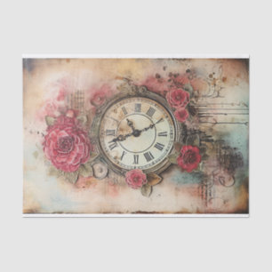 Papier Mousseline Charming Timepiece Média mixte