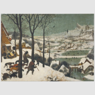 Papier Mousseline Chasseurs dans la neige (par Pieter Bruegel l'Anci