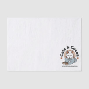 Papier Mousseline Chat adorable en Mug Conception de vacances - Chat