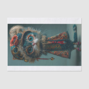 Papier Mousseline Chat de haute mode5