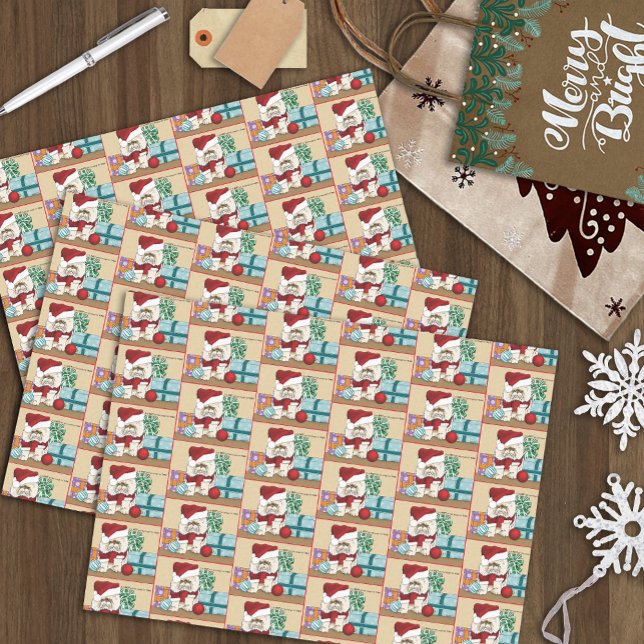 Papier Mousseline Chat de Noël Perse (Créateur téléchargé)