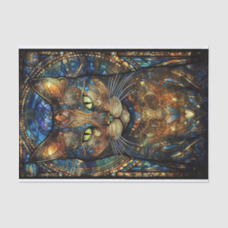 Papier Mousseline Chat en verre tendu 2